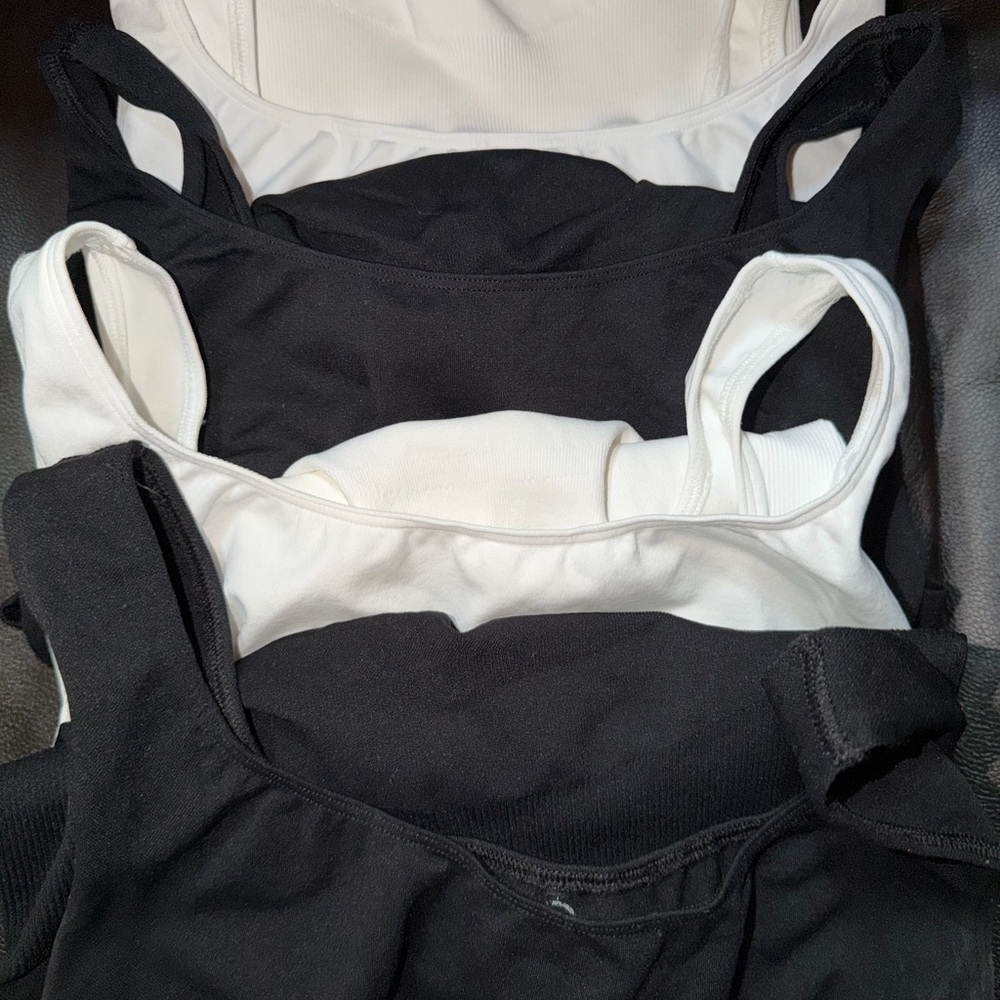 Bundle of 4 Black and White Maternity Body Suit